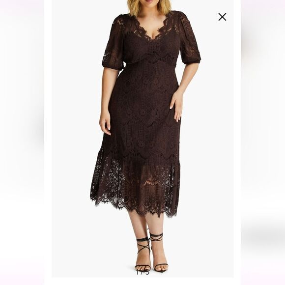 NWT Estelle Lucca Lace Cocktail Dress - Picture 2 of 6